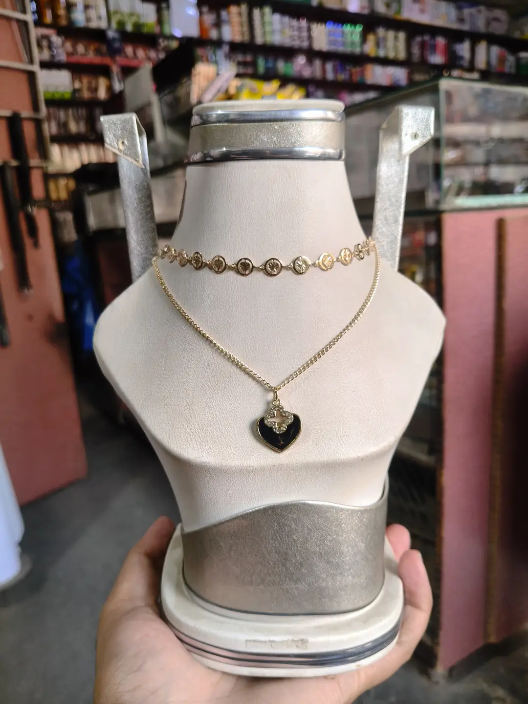 Premium Quality 2 Layered Chain Women And Girls Pendant Set