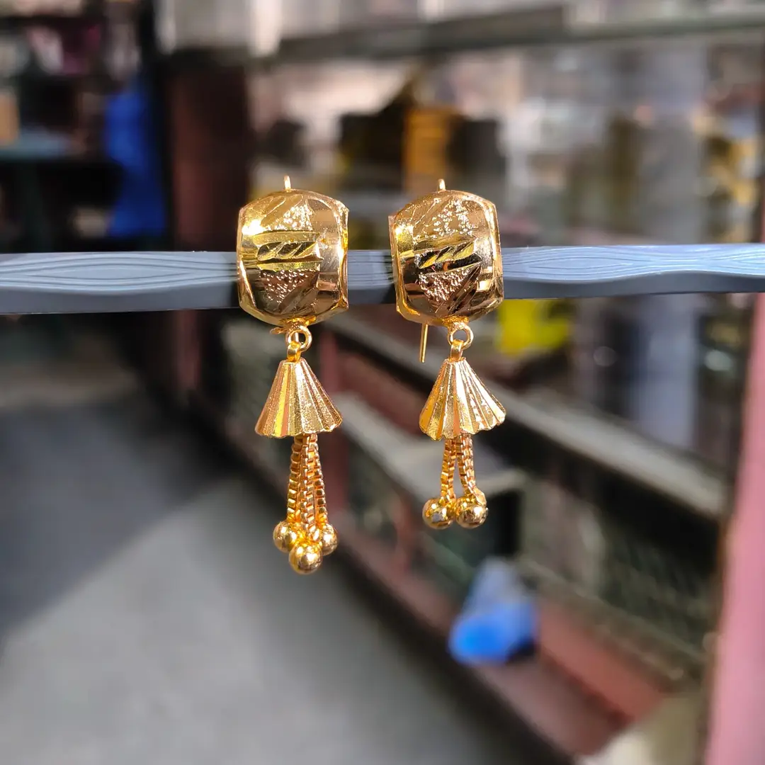 Modern Design Gold Plated Earrings