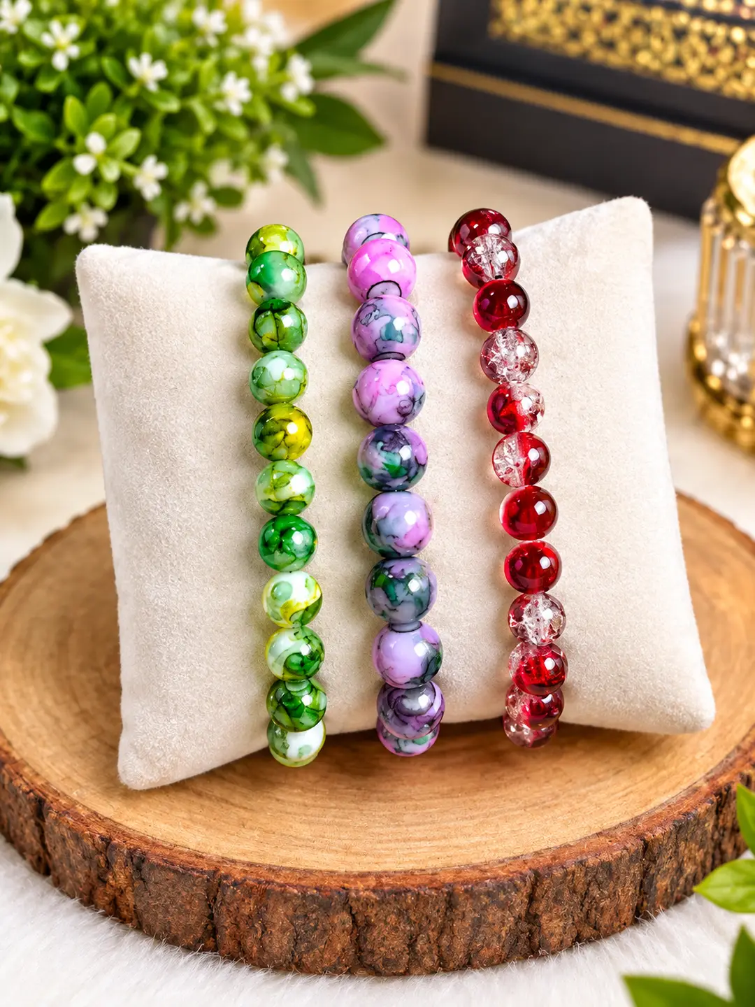 3 Pcs Funky Crystal Bracelet Modren Style