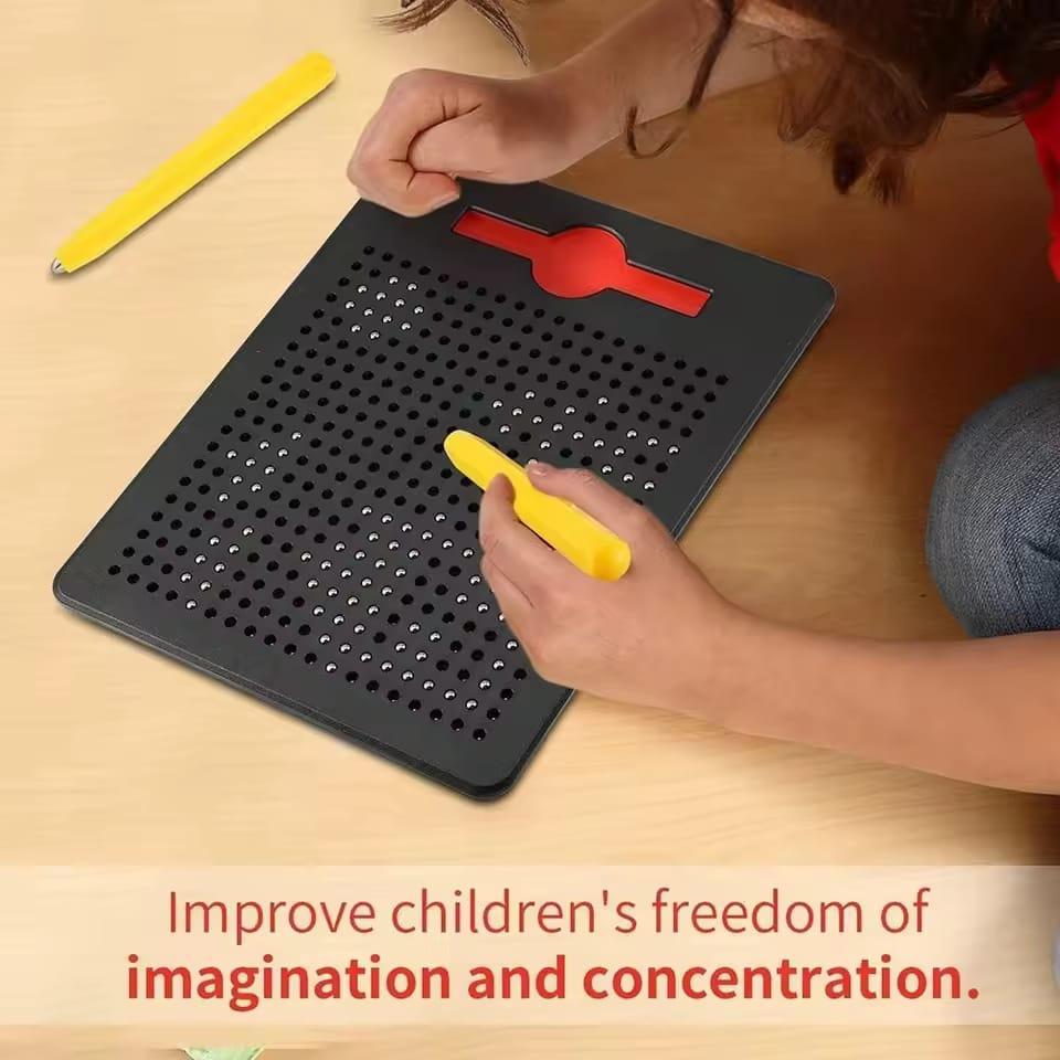 Magnetic Drawing Board for Kids 1-10 Years Red Black Plastic