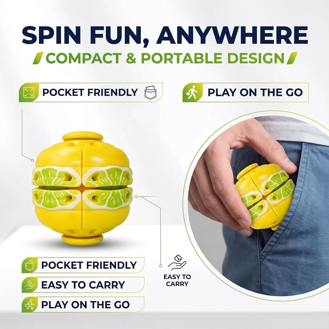 Fidget Spinner Ball – Stress Relief Toy for Kids & Adults