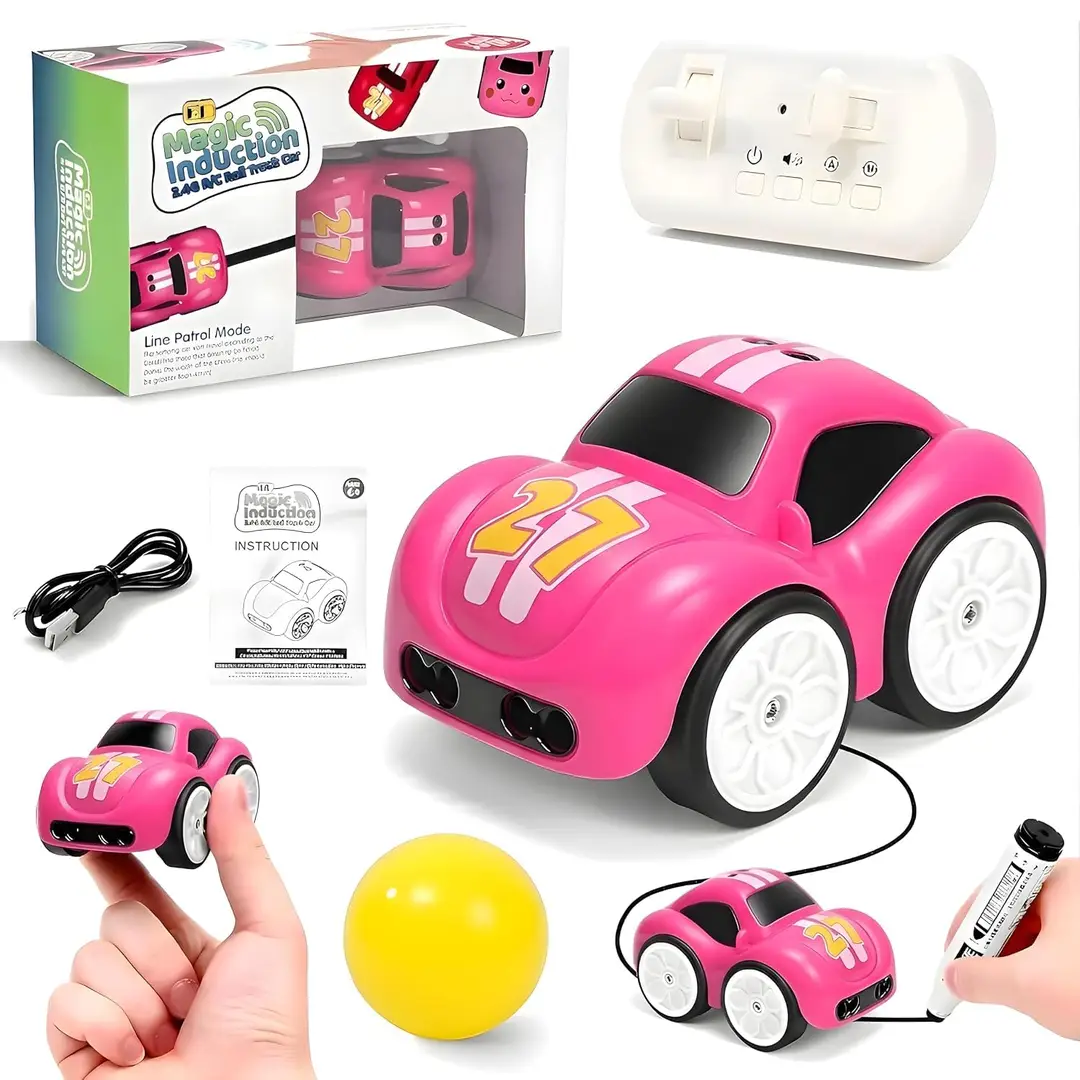 Magic Induction RC Car – 2.4GHz Line Following Toy for Kids