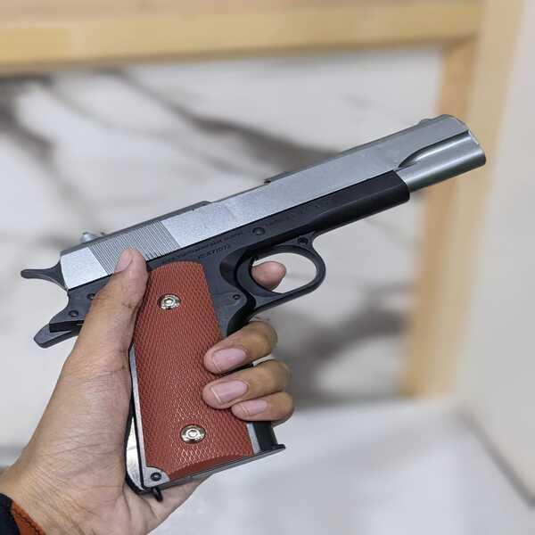 Sturdy Metal Toy Gun for Kids Birthday Party Play