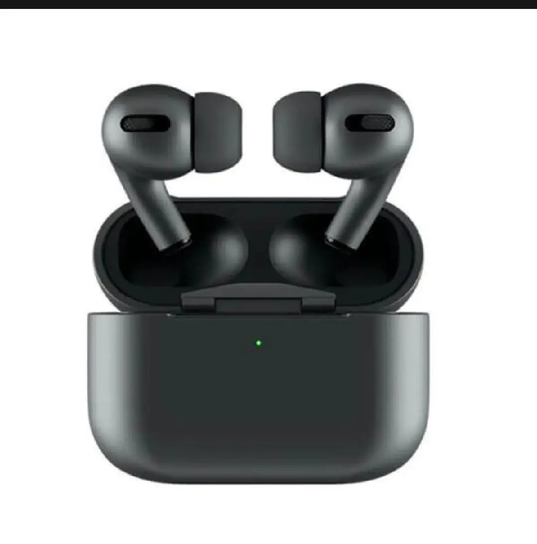 BLACK AIRPODS PRO WIRELESS EARBUDS — MATTE BLACK & WHITE EDITION | PREMIUM SOUND, SLEEK DESIGN & CHARGING CASE