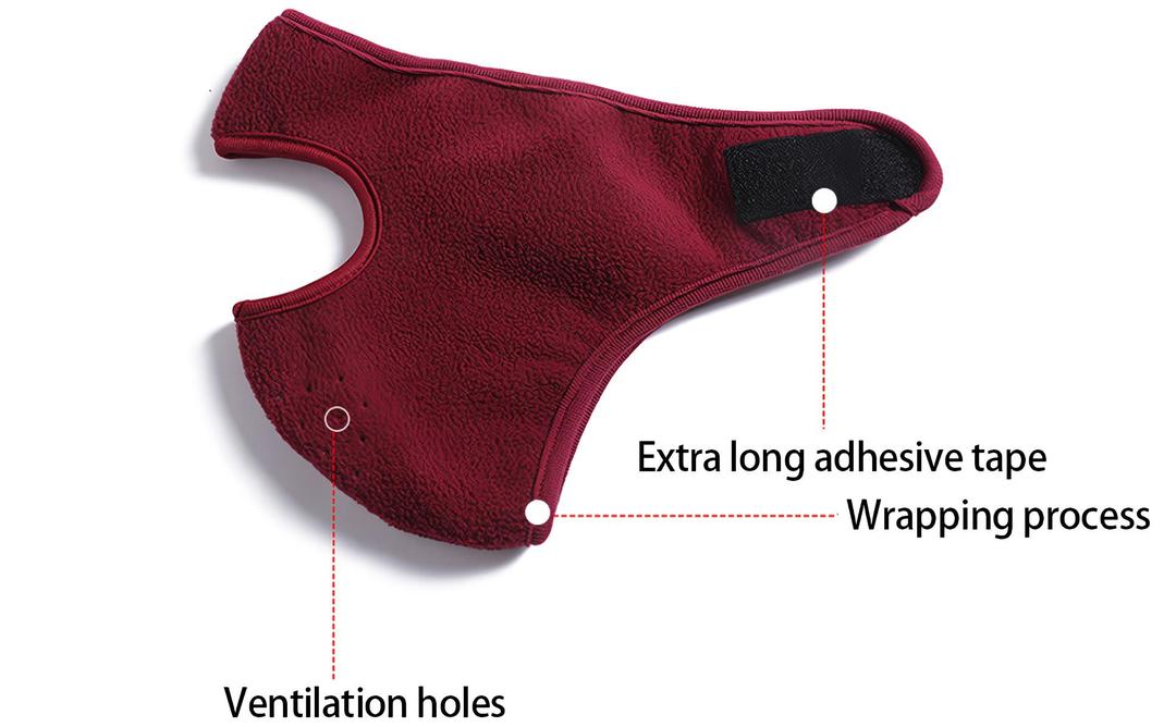 Weather Resistant Full Face Bike Mask Black Red Green