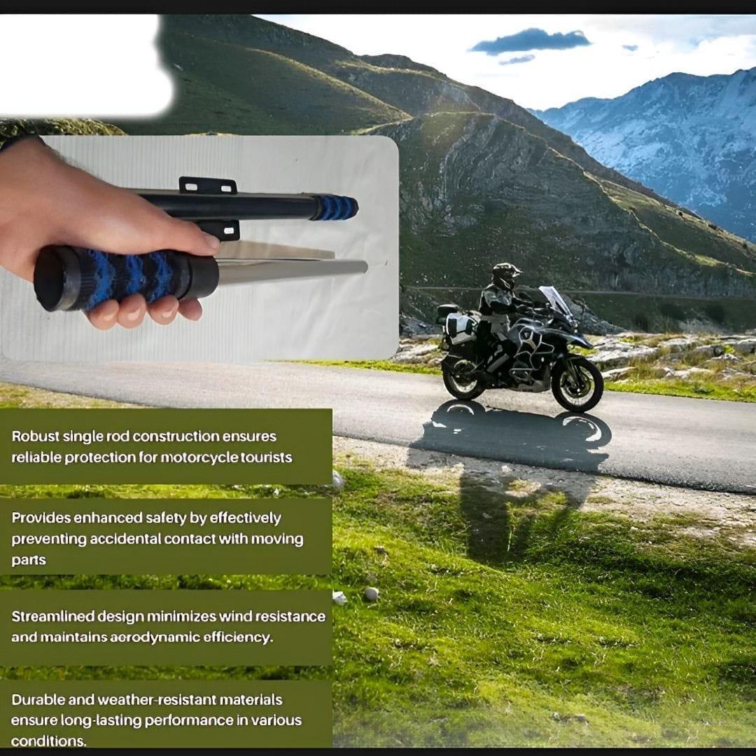 Premium Crash Guard for 70CC Bike Black Silver 16 Gauge Metal
