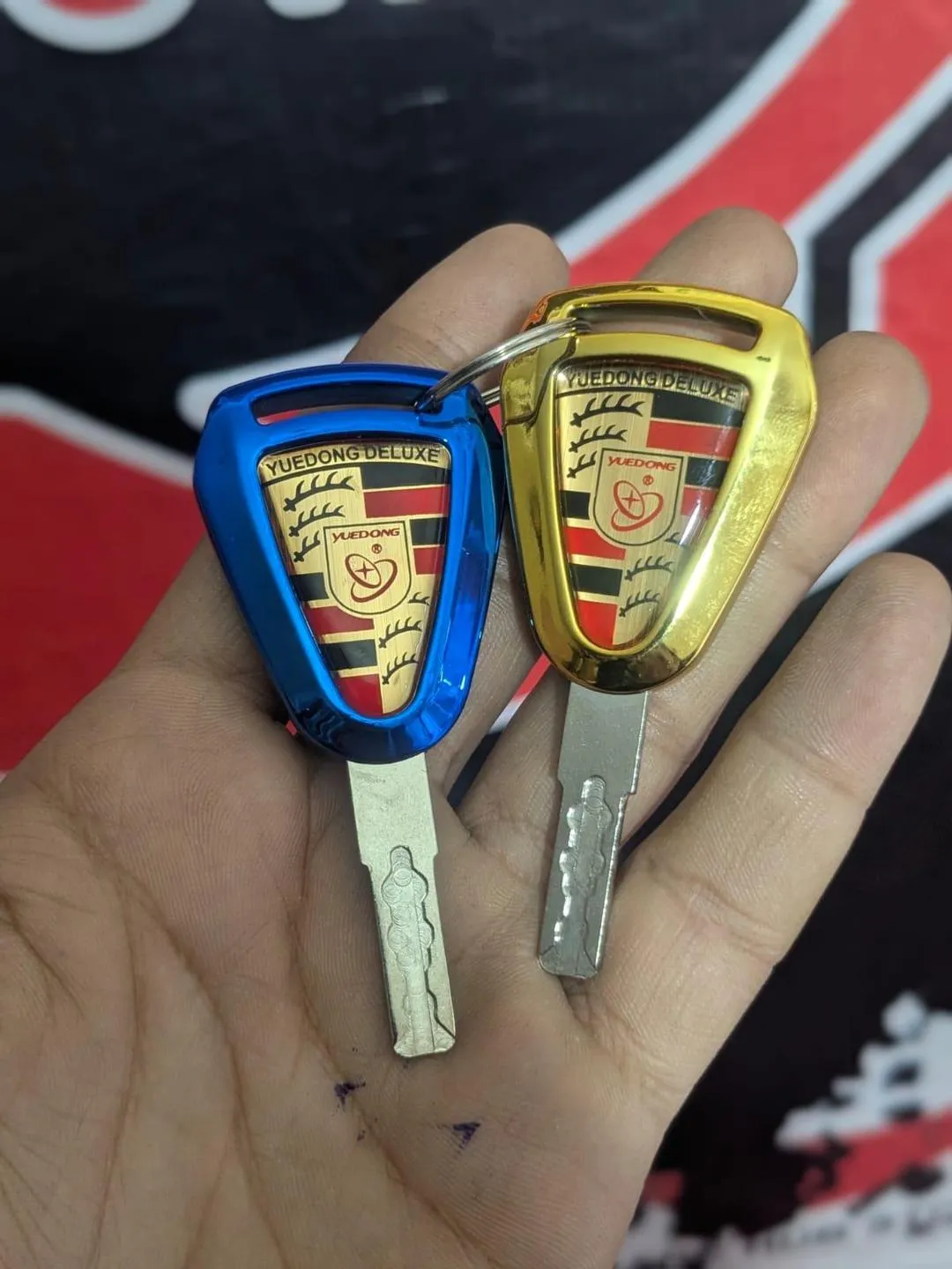 70cc Bike Key Switch Kit Golden Metal 3-Piece Set