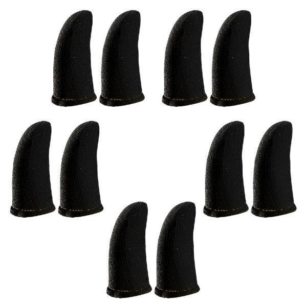 Pakistani Gaming Finger Sleeves Black Velvet Conductive