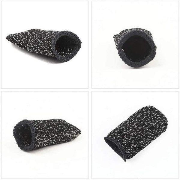 Pakistani Gaming Finger Sleeves Black Velvet Conductive