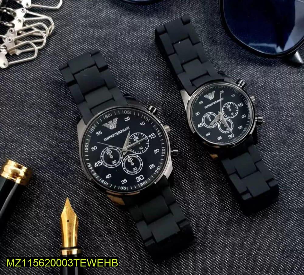 Black Chronograph Watch for Men Women Pakistan
