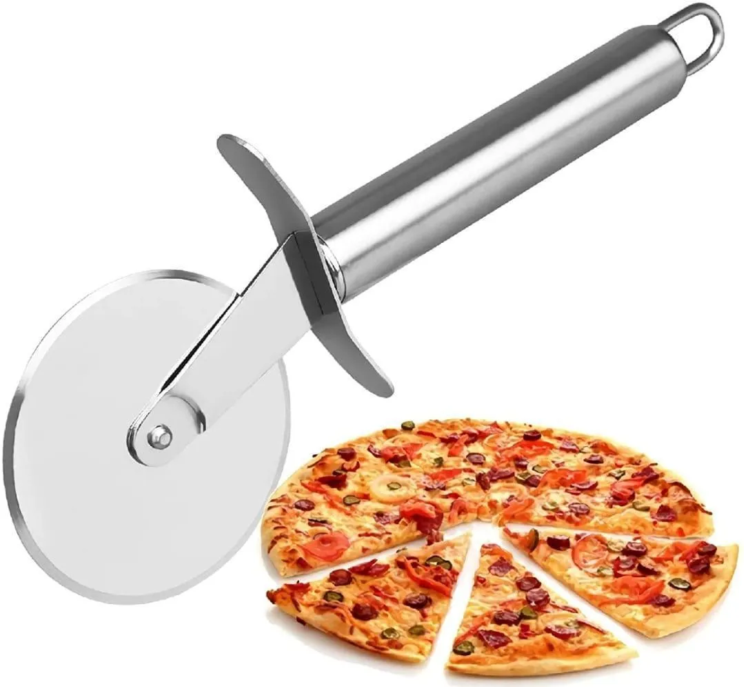 Stainless Steel Pizza Cutter for Easy Slicing