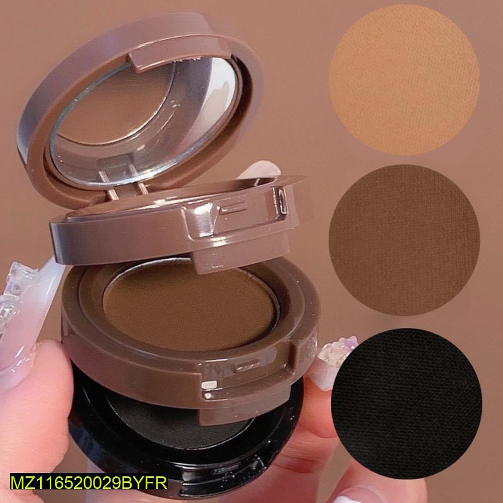 3-in-1 Matte Brow Powder Kit for Flawless Look