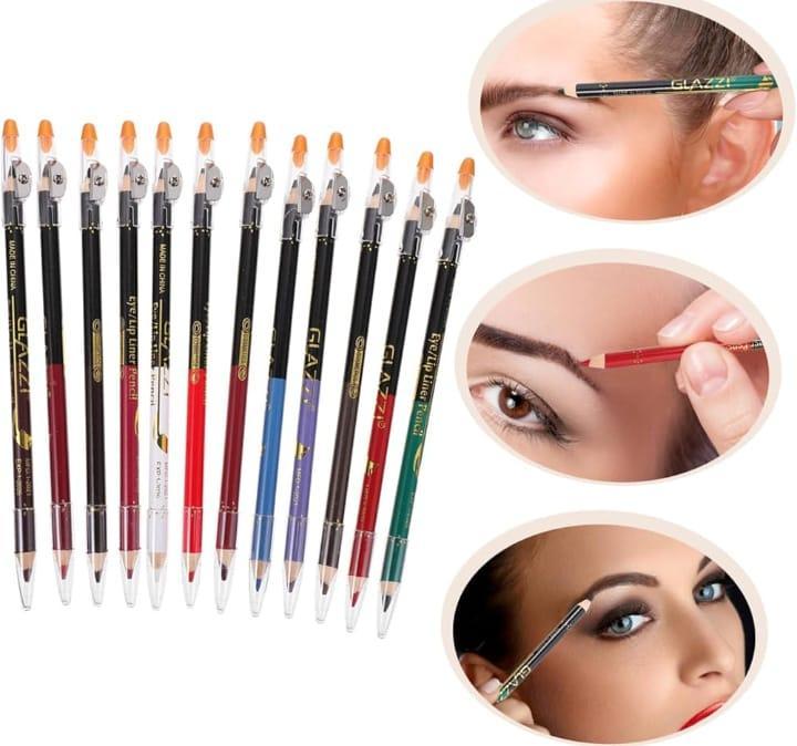 Glitter Eye Pencils 6 Shades Long Lasting Pakistani Makeup