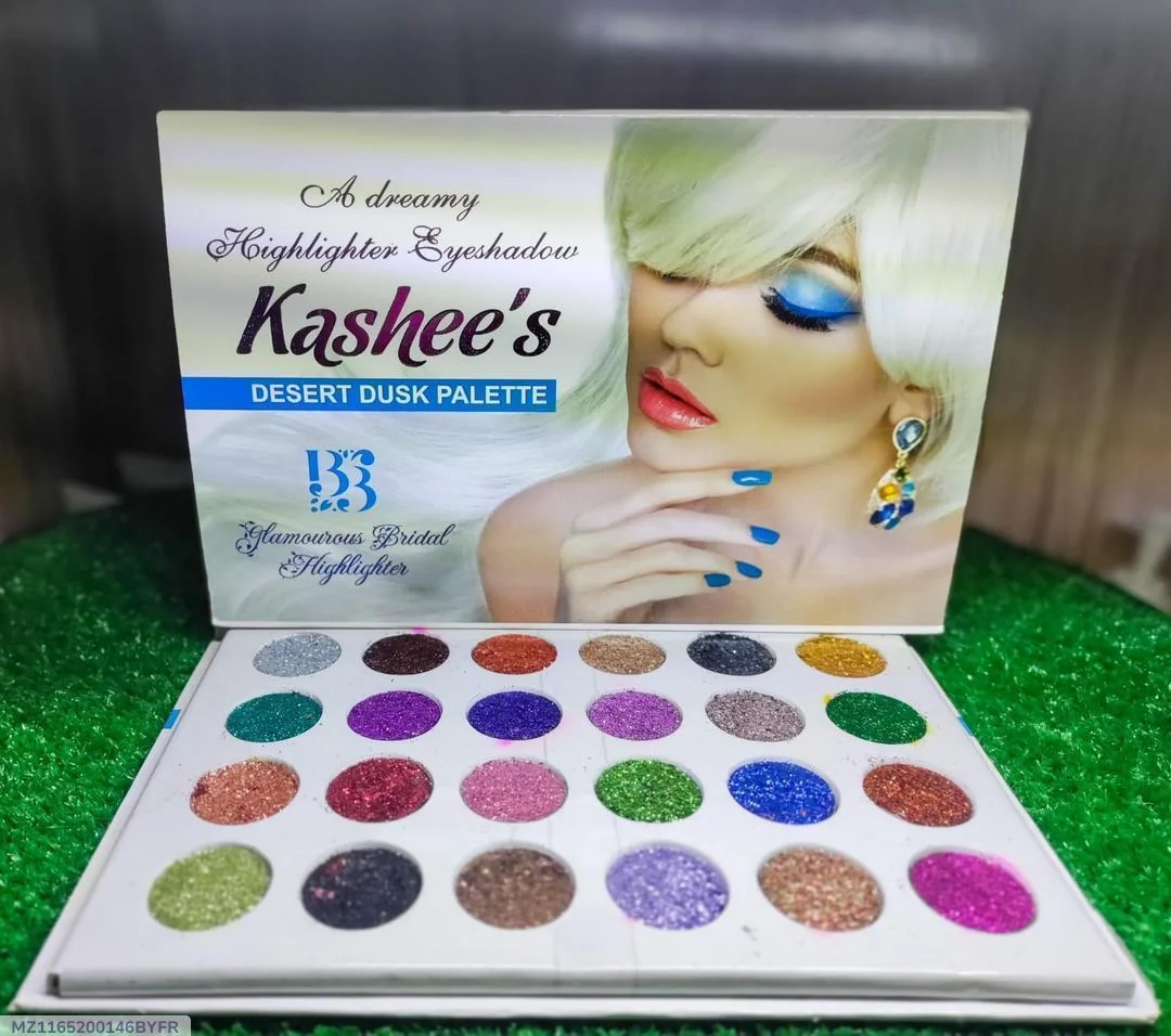 Kashee's Multicolor Glitter Eyeshadow Palette for Pakistani Brides