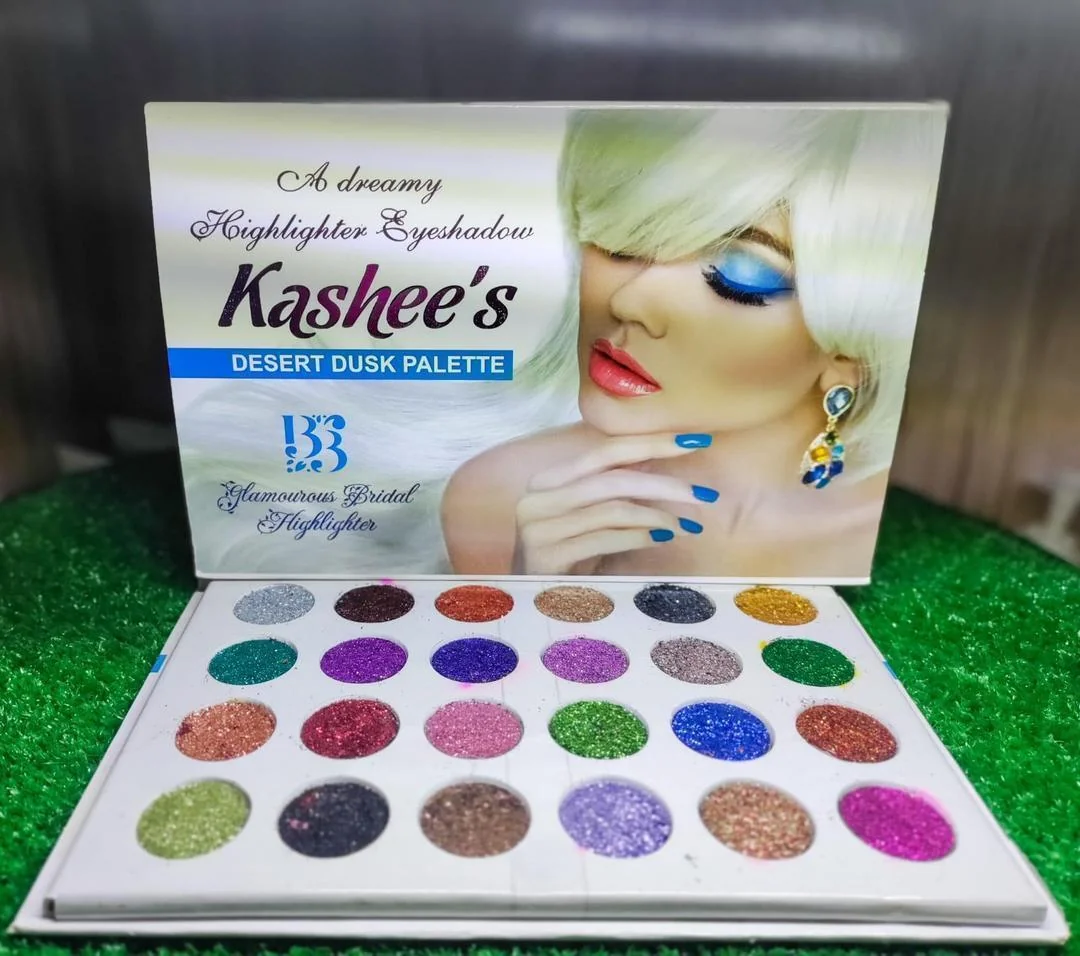 Kashee's Multicolor Glitter Eyeshadow Palette for Pakistani Brides