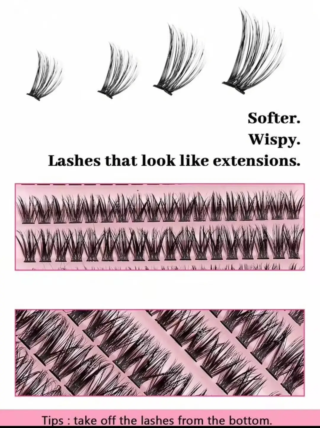 3 In 1 Eyelash Kit With Glue & Applicator, (Light weight Thin Eyelashes), 1 Pack