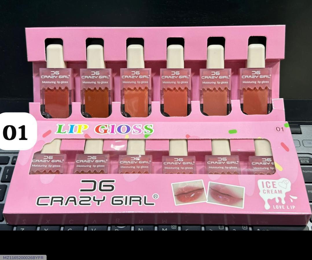 Crazy Girl Matte Lip Gloss Pack of 6 Shades