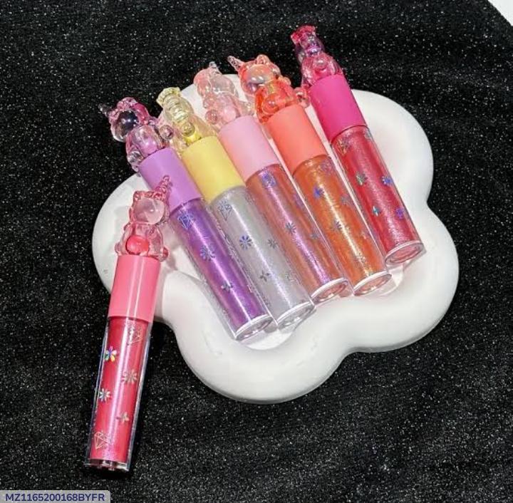 Glossy Lip Oil Unicorn Design for Dry Skin