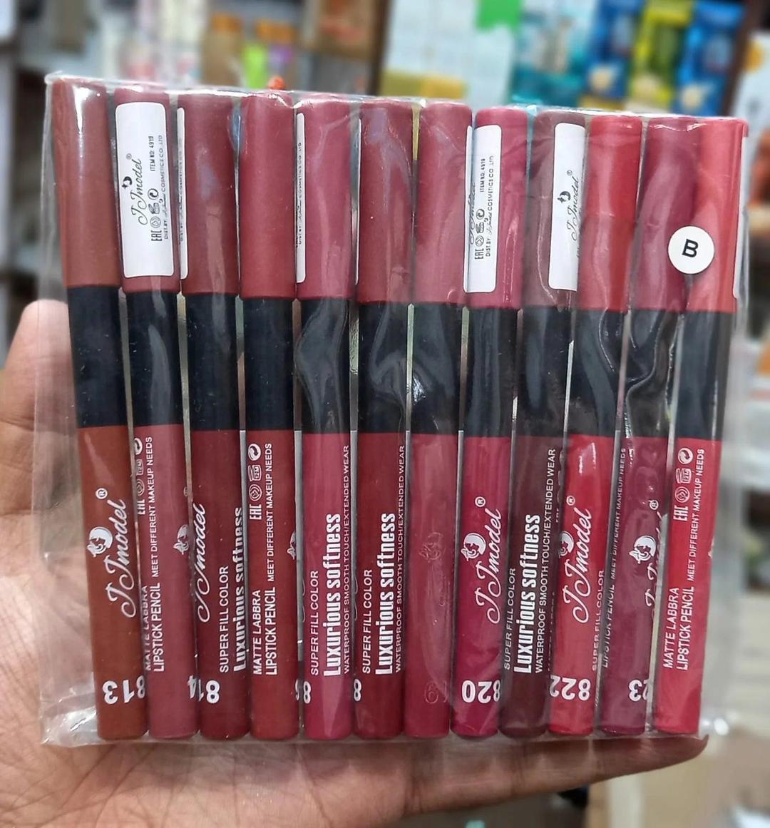 Matte Lip Pencil Pencil Set 6 Nude Shades Waterproof