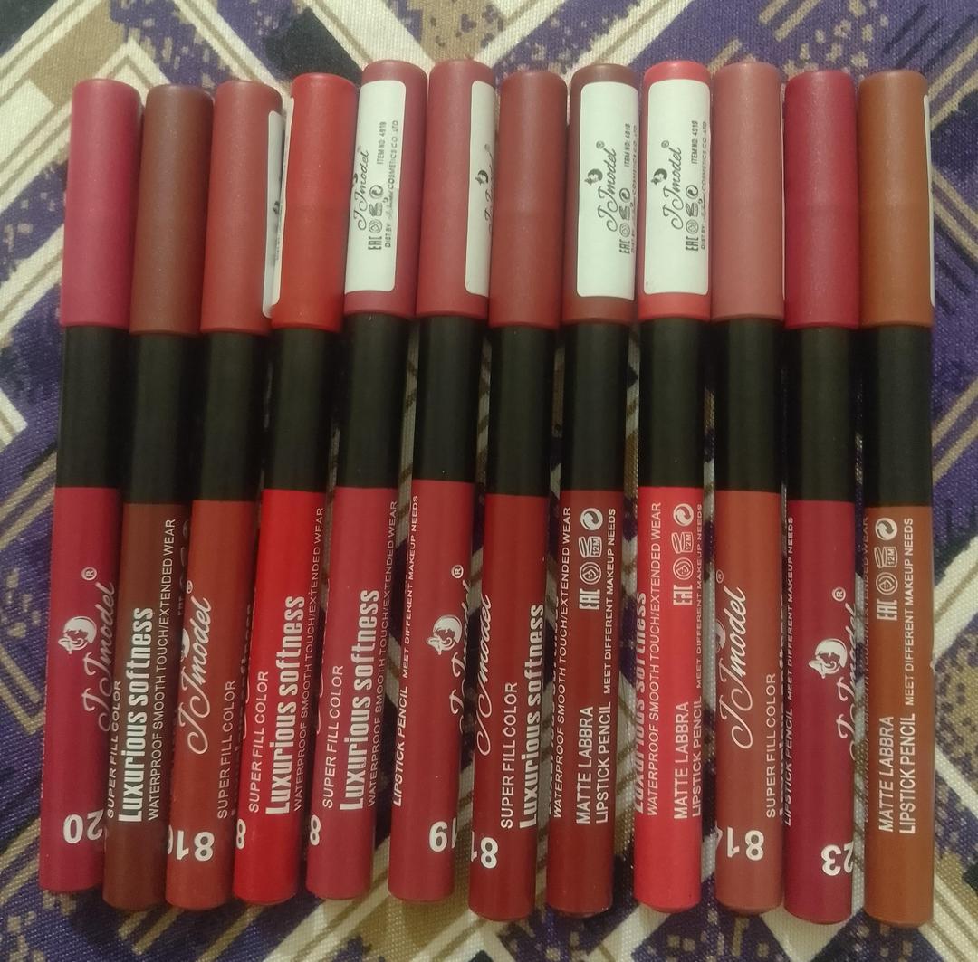 Matte Lip Pencil Pencil Set 6 Nude Shades Waterproof