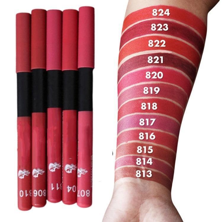 Matte Lip Pencil Pencil Set 6 Nude Shades Waterproof