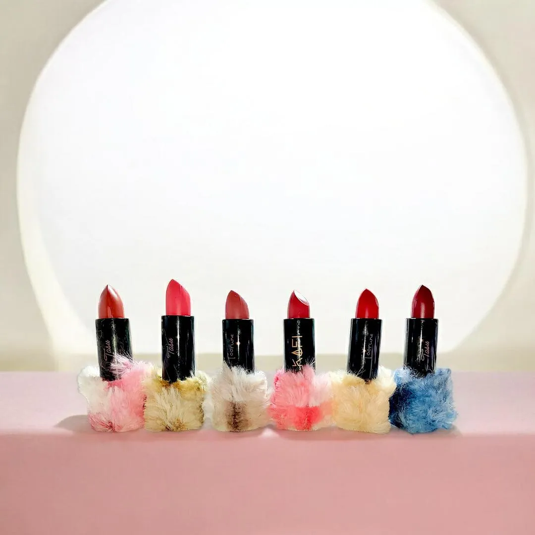 Fluffy Fur Lipstick Set 6 Shades for Pakistani Women