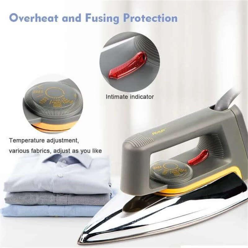 Electric Dry Iron Black Stainless Steel Pakistan