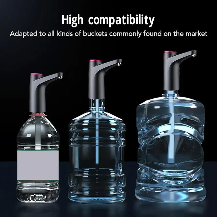 Modern One-Touch Water Dispenser Black ABS