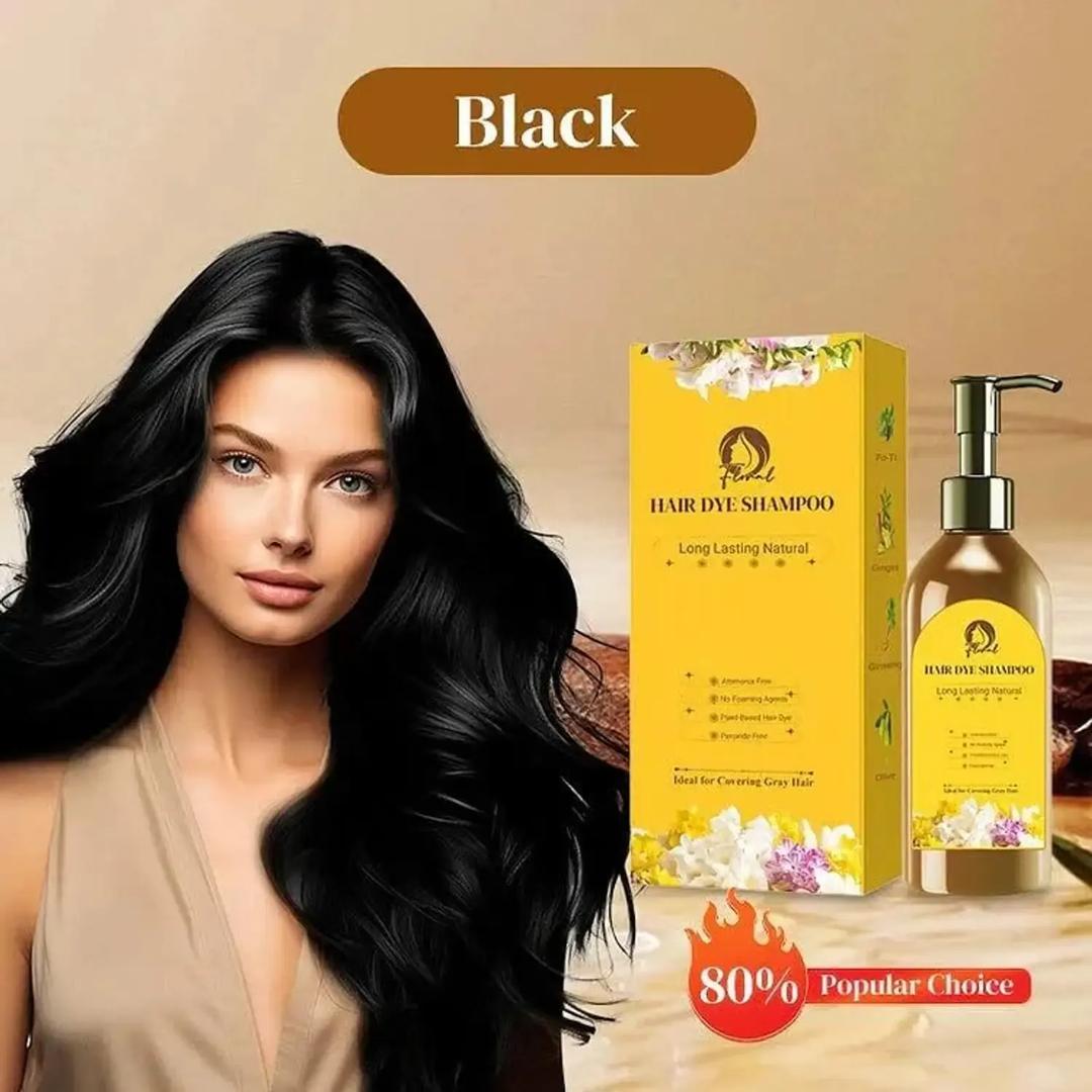 Hair Dye Shampoo Long Lasting Natural Brown