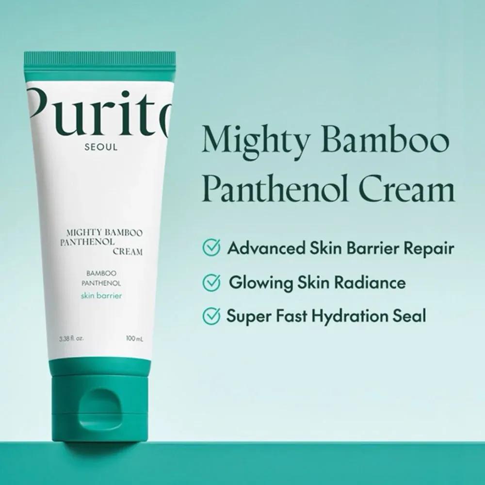 Purito Bamboo Panthenol Cream 100ml All Skin Types Brightening