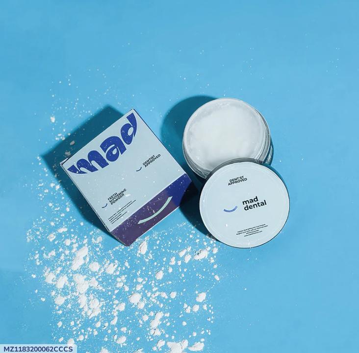 Mad Dental Teeth Whitening Powder for Daily Hygiene & Fresh Breath