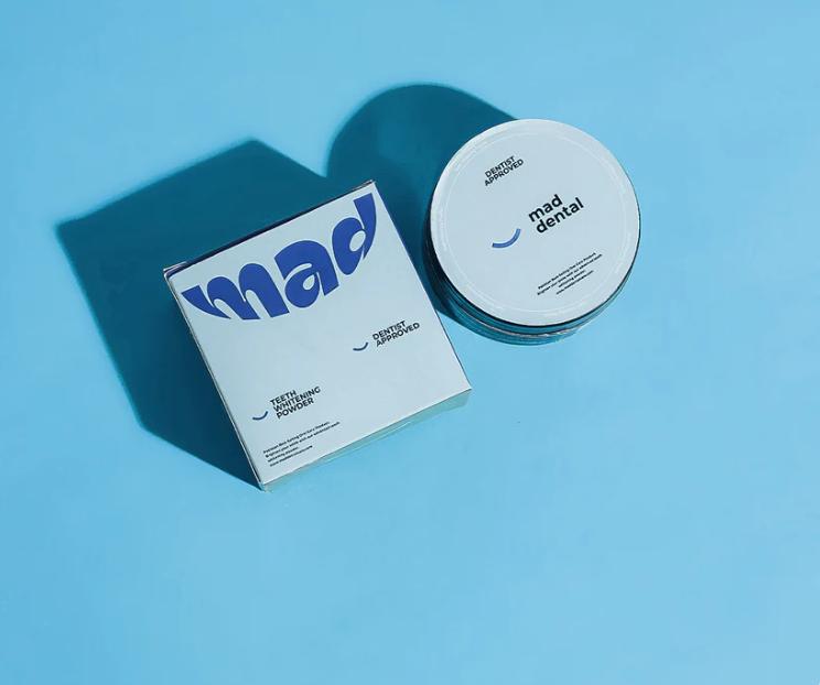 Mad Dental Teeth Whitening Powder for Daily Hygiene & Fresh Breath