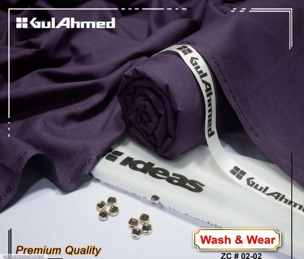 Purple Wash & Wear Suit for Men, No Ironing, Summer Wear