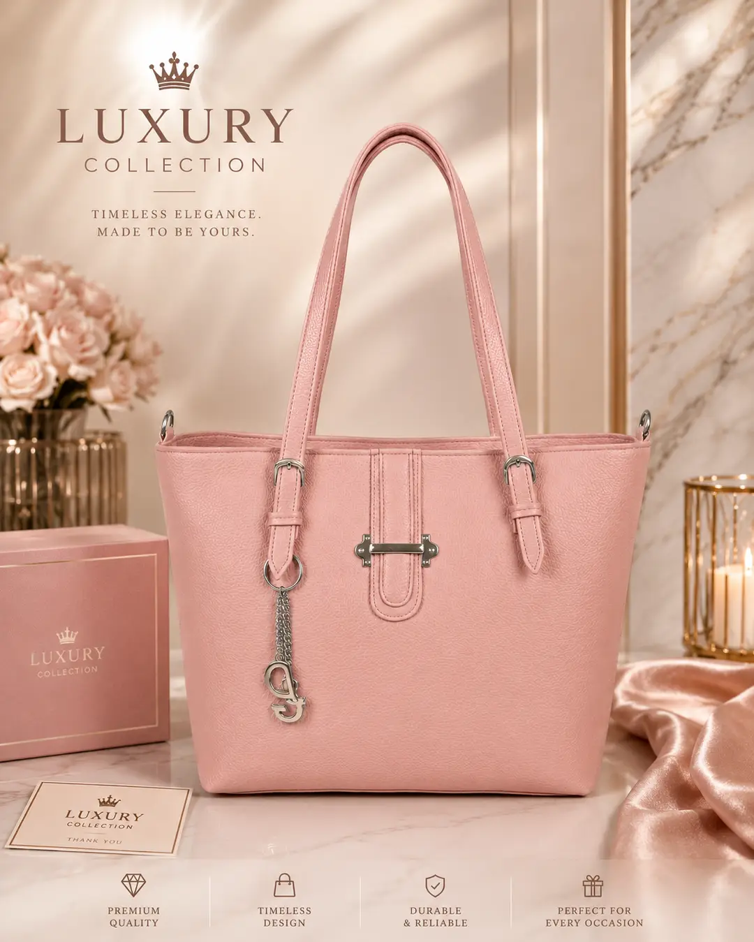 Women's PU Leather Textured Hand Bag