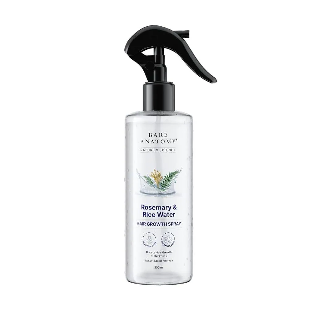Rice Water Hair Spray for Growth & Frizz Control