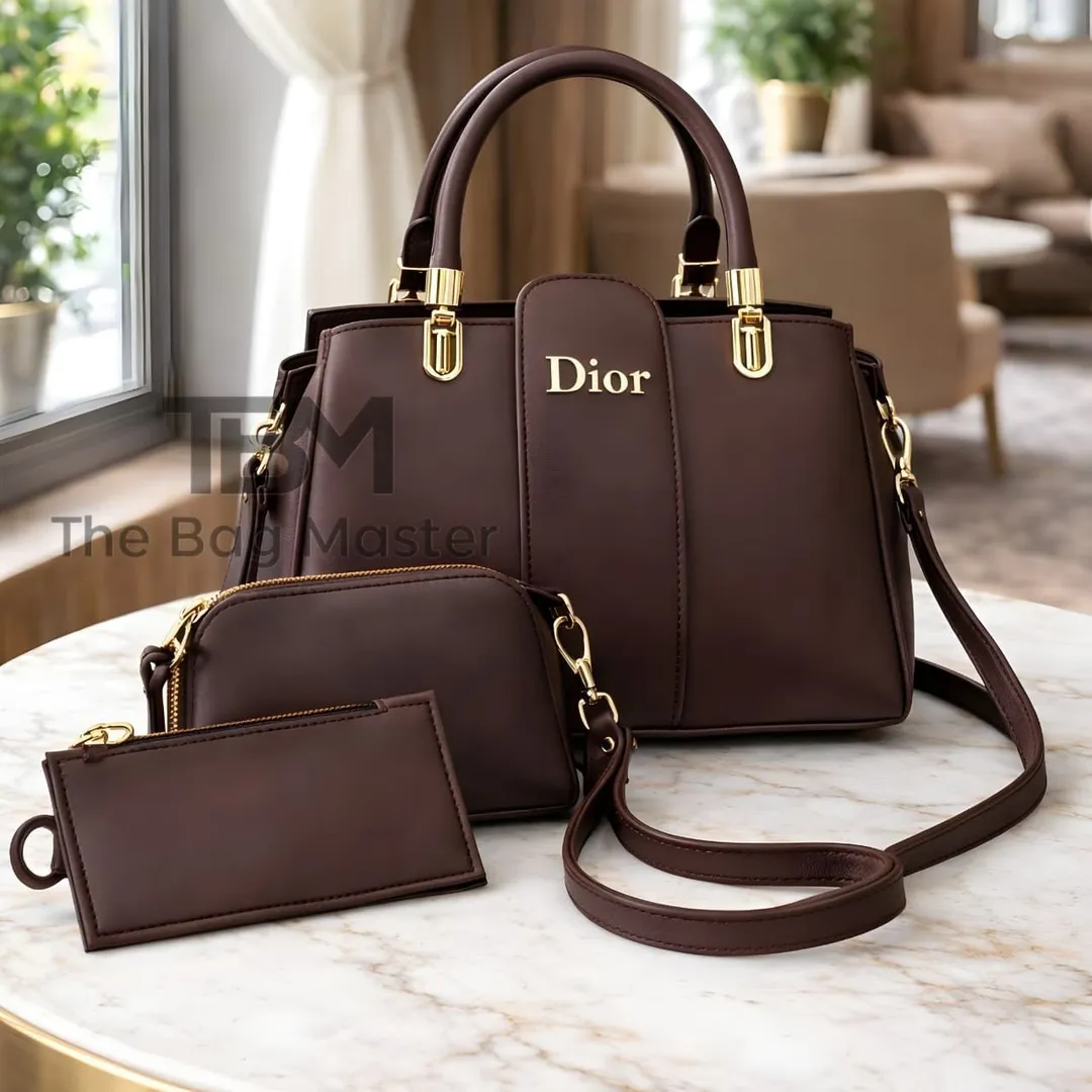 Women's Leather Plain Shoulder Bag