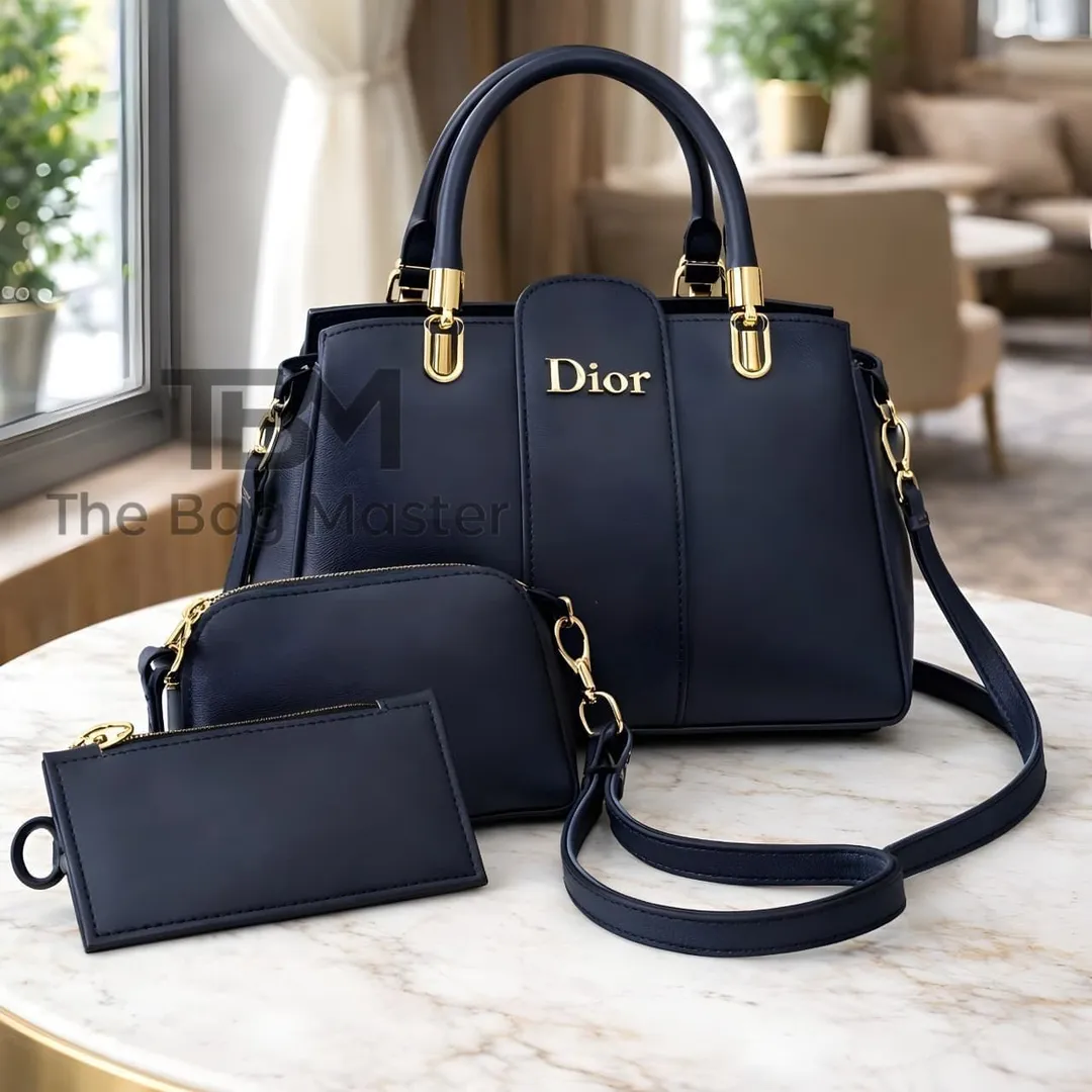 Women's Leather Plain Shoulder Bag