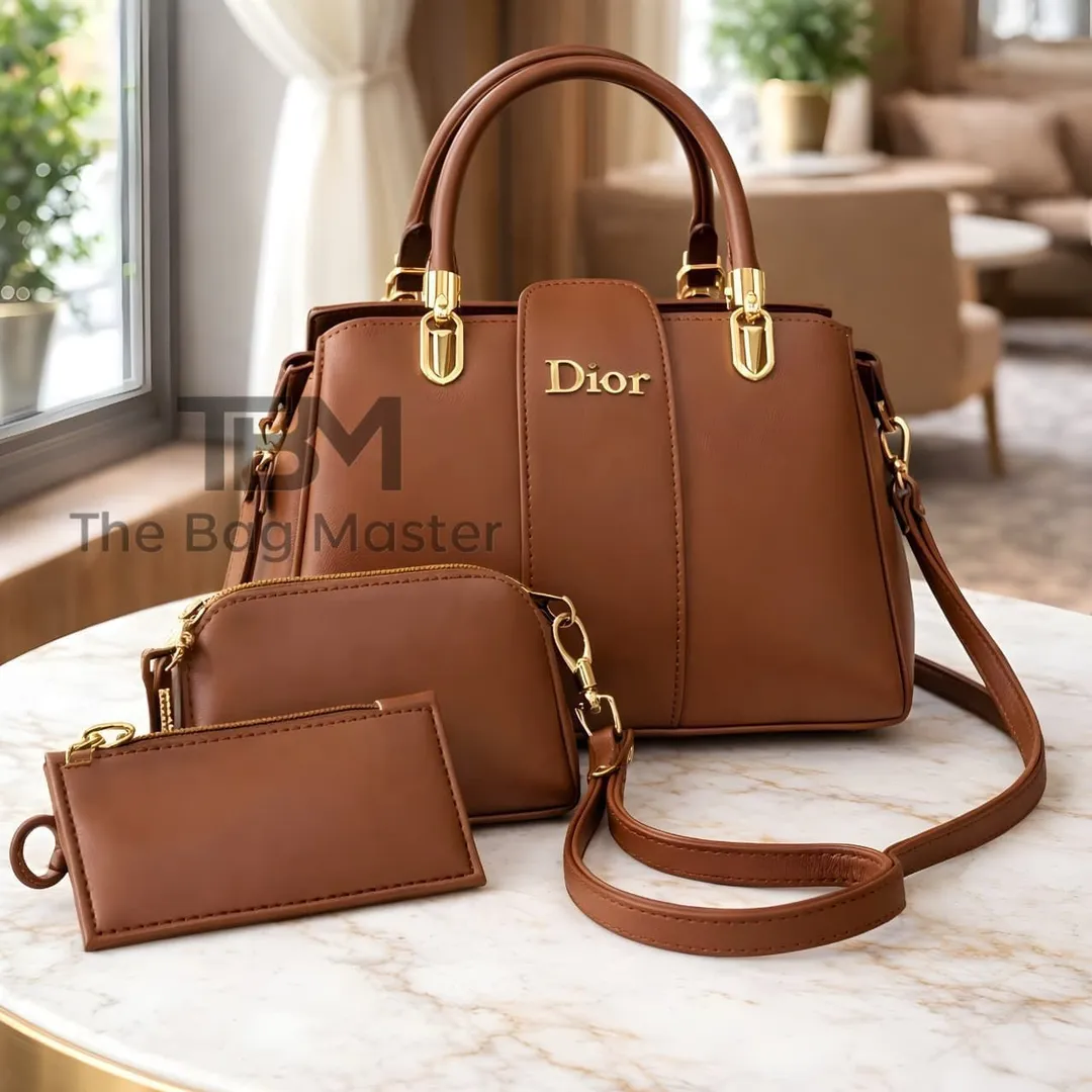 Women's Leather Plain Shoulder Bag