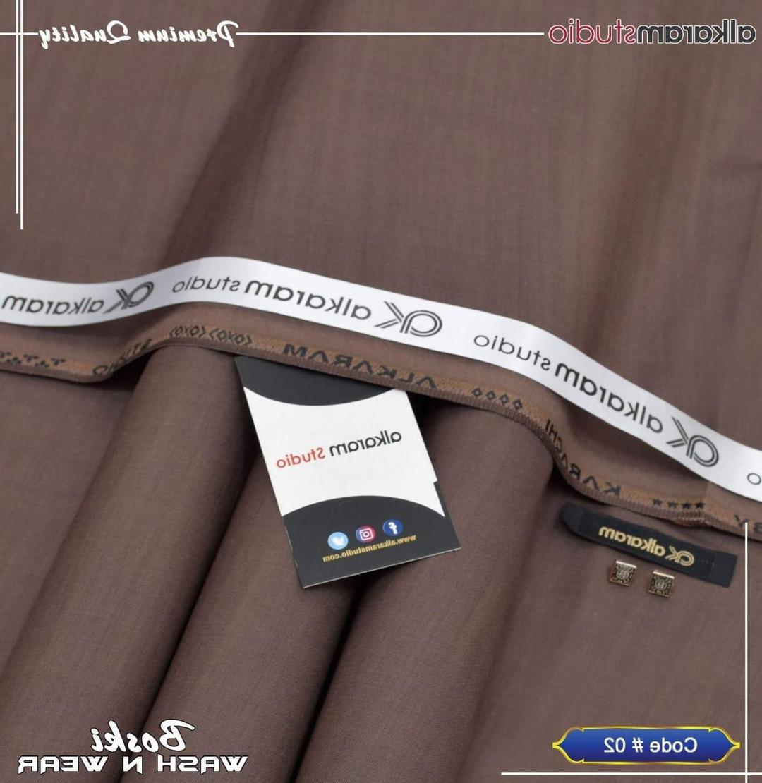 Premium Brown Boski Suit for Men Summer Wear Pakistan