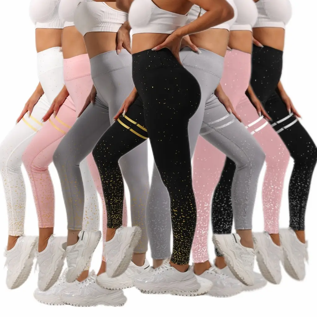 Women High Waist Yoga Pants Gray XXL Butt Lifting