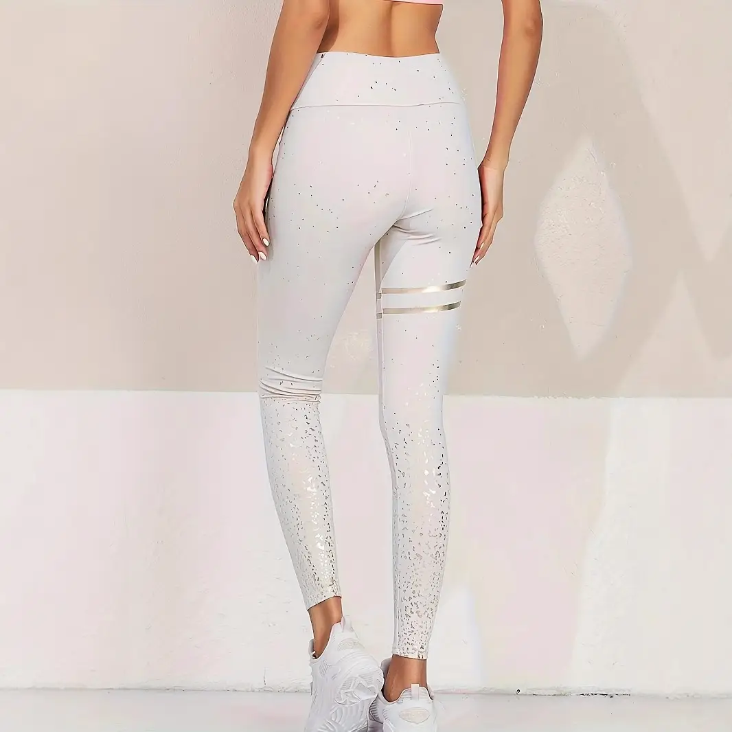 Women High Waist Yoga Pants Gray XXL Butt Lifting