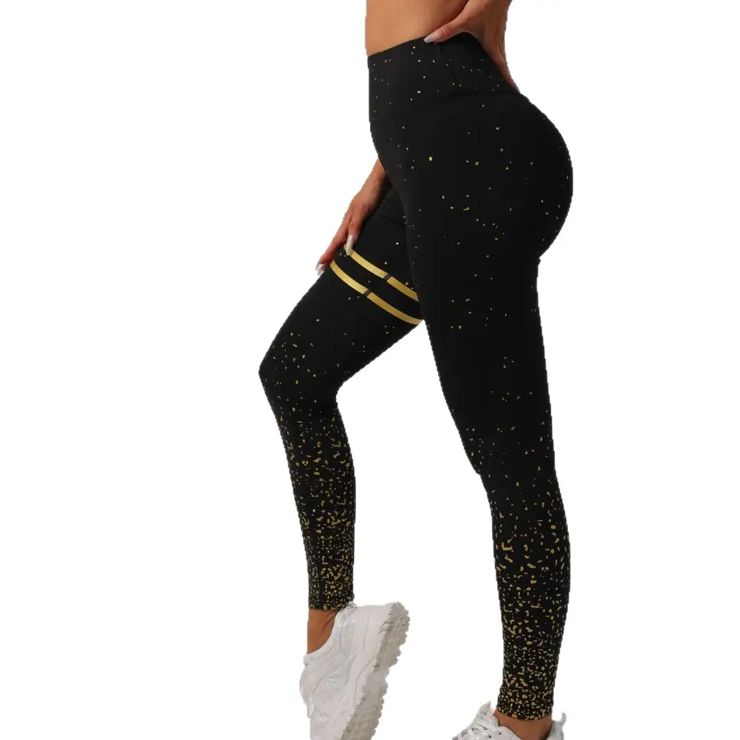 Women High Waist Yoga Pants Gray XXL Butt Lifting