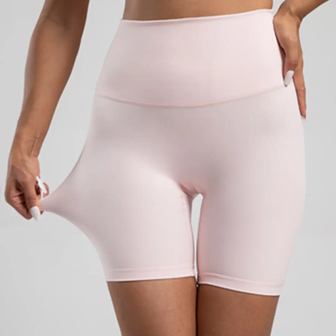 Women High Waist Yoga Shorts Summer Soft Stretch Fit