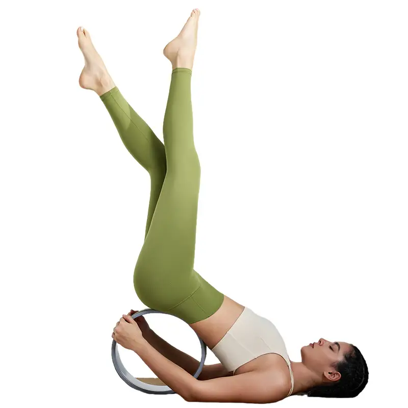 Women High Waist Yoga Leggings Peach Stretch Quick-Dry