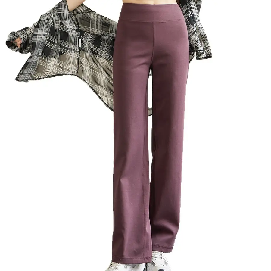Women Wide Leg Pants Summer Loose High Waist Sports Gray