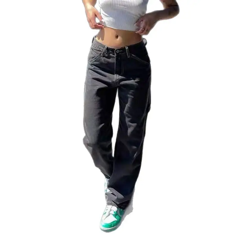 Men Slim Straight Leg Jeans Cotton Washed Pakistan