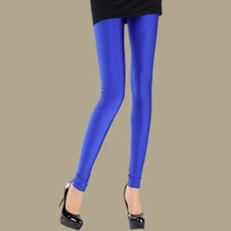 Women Fluorescent Slim Fit Korean Leggings Plus Size Spring