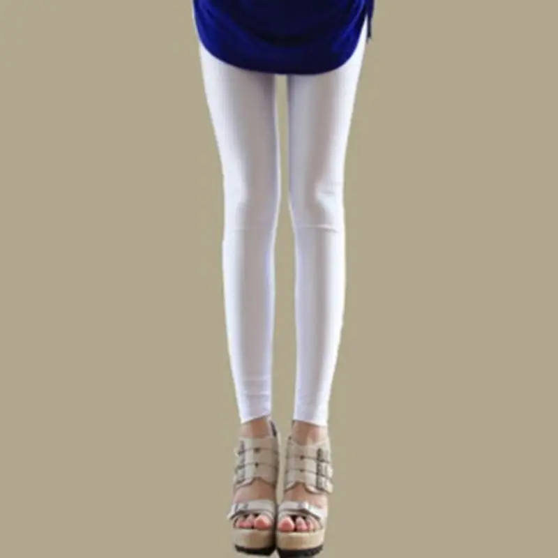 Women Fluorescent Slim Fit Korean Leggings Plus Size Spring