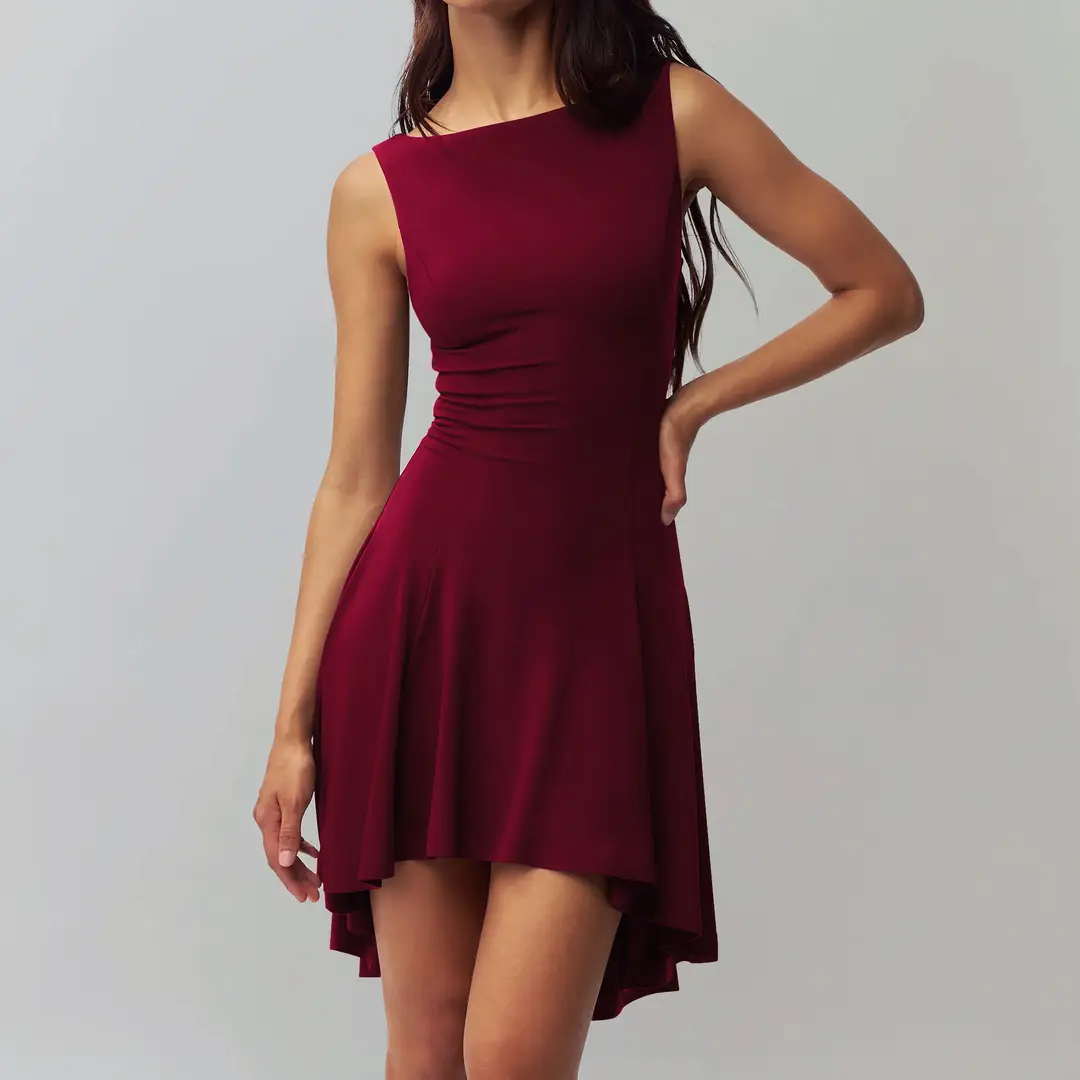 Sleeveless One-Shoulder Dress for Women Multi Color