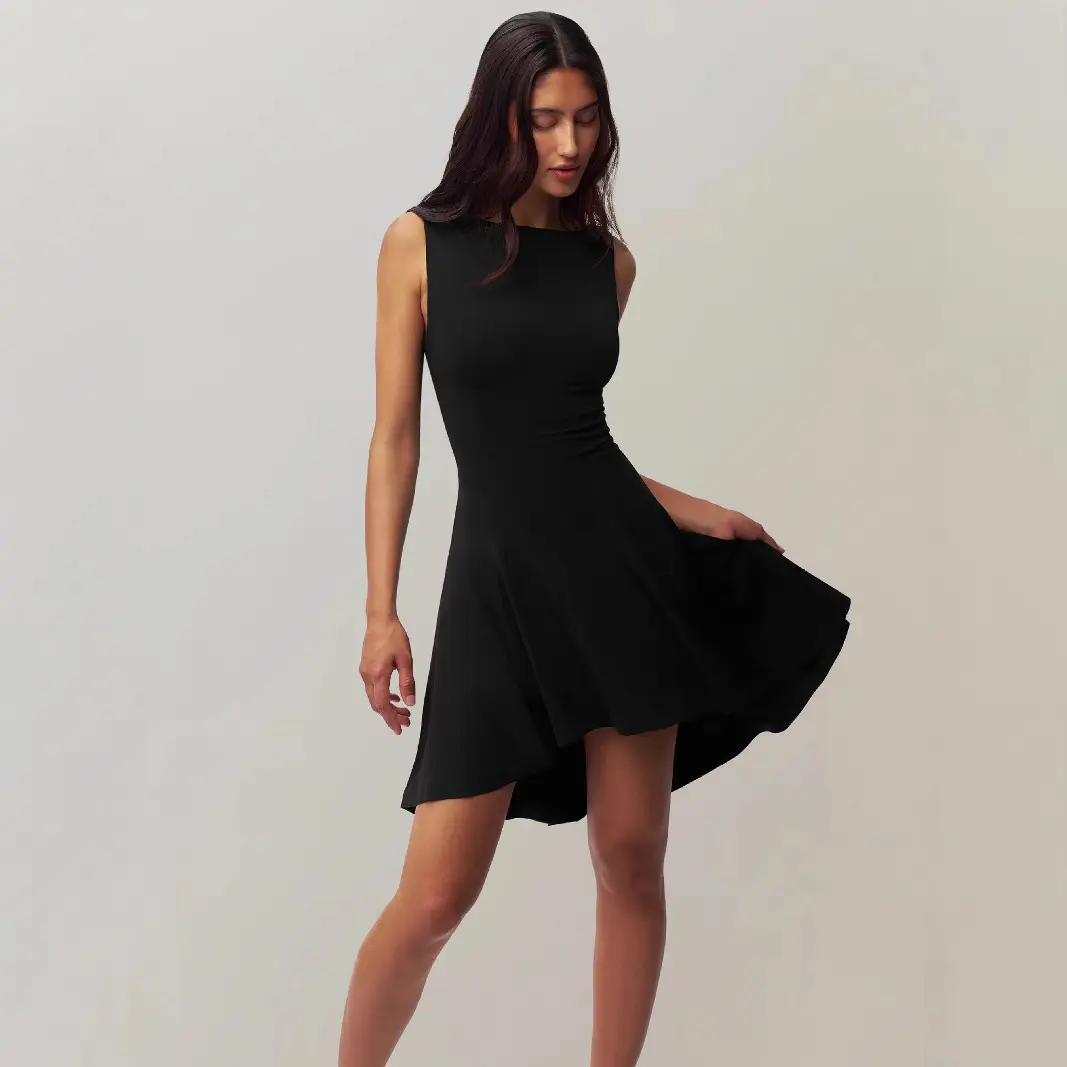 Sleeveless One-Shoulder Dress for Women Multi Color
